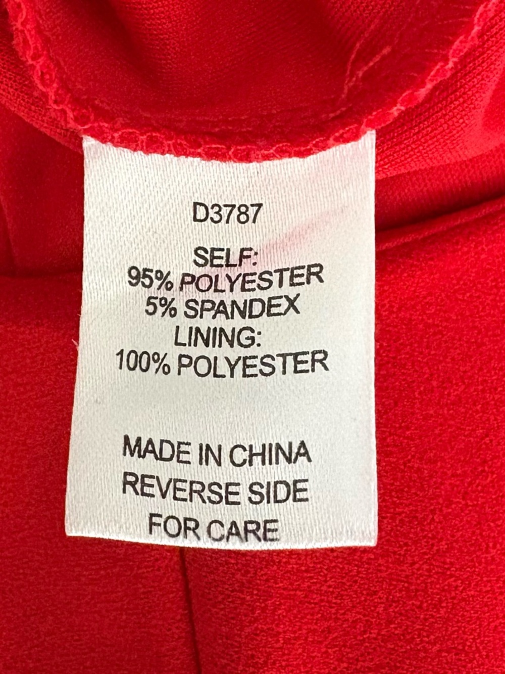 Red Women's Jumpsuit - Cuffed Short Sleeve - Picture 6 of 7